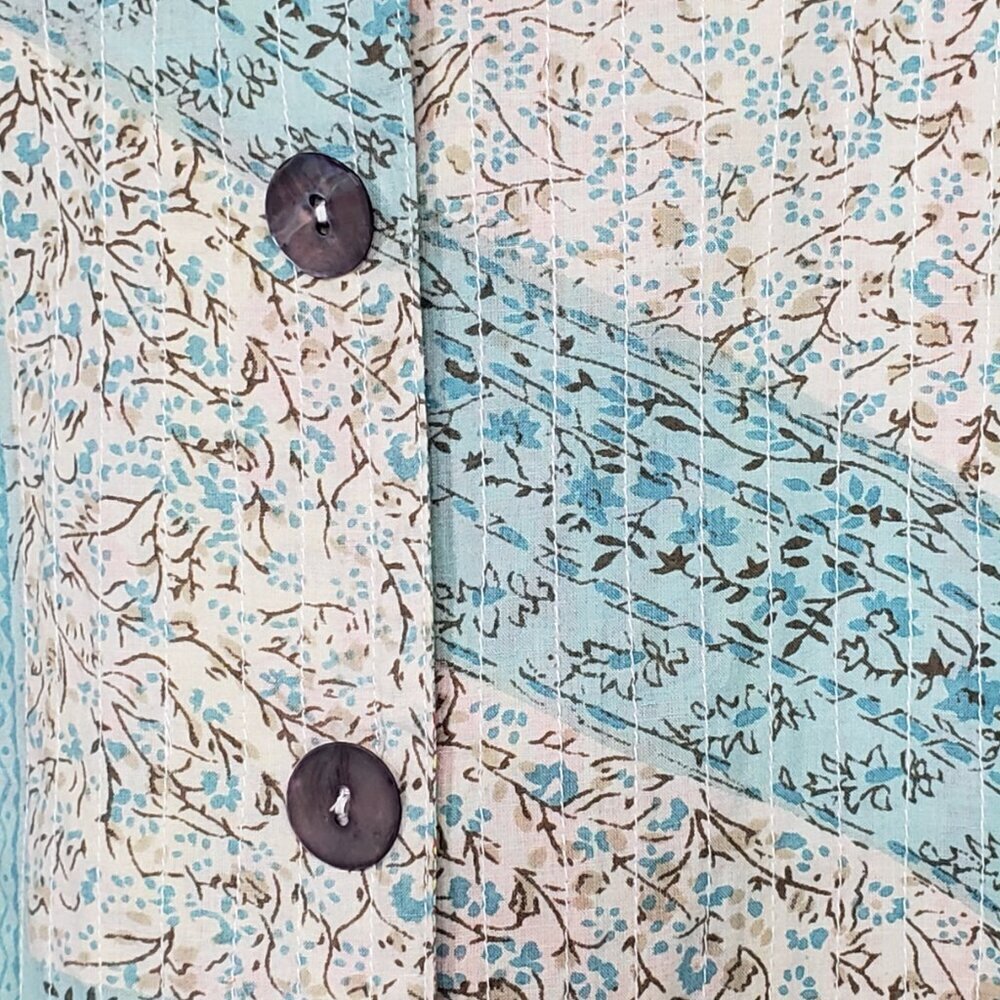 Choices Floral Patchwork Pattern Reversable Light… - image 6